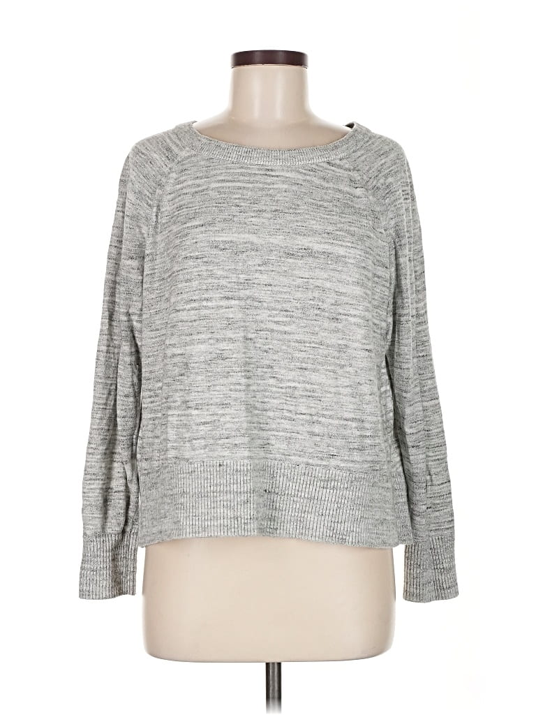 Pre-owned Lou & Grey Pullover Sweater In Gray