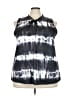 Unbranded Tie-dye Black Sleeveless Blouse Size 5X - photo 1