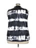 Unbranded Tie-dye Black Sleeveless Blouse Size 5X - photo 2