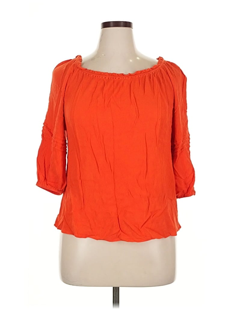 Click to view more detailed imagery on our partner's website Pre-owned Sanctuary 3/4 Sleeve T-shirt In Orange