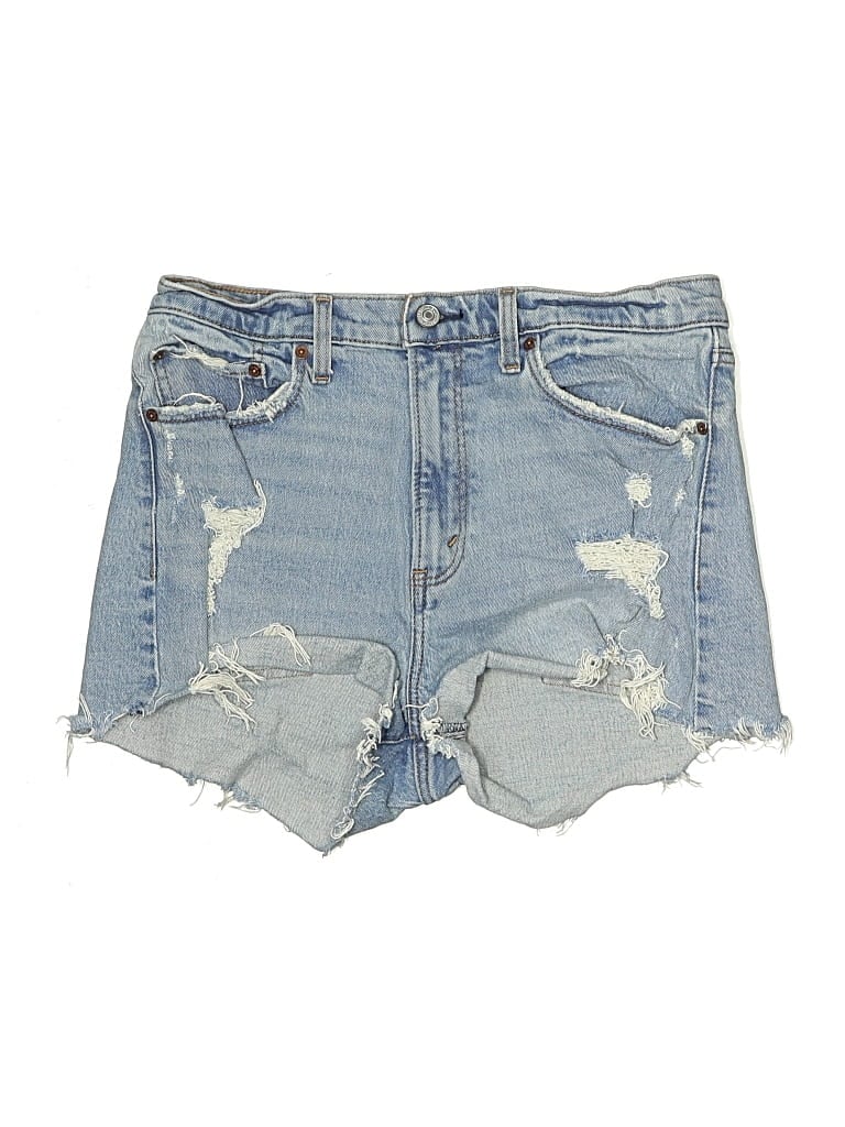 Click to view more detailed imagery on our partner's website Pre-owned Abercrombie & Fitch Denim Shorts In Blue