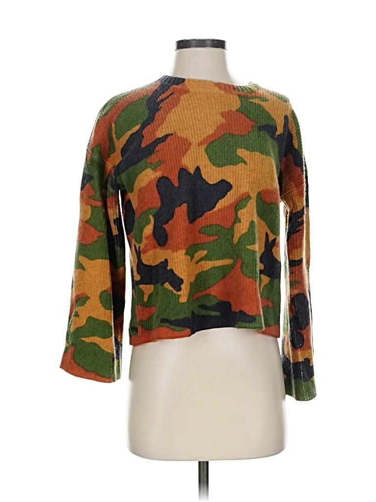 Pre-owned Madewell Wool Pullover Sweater In Orange