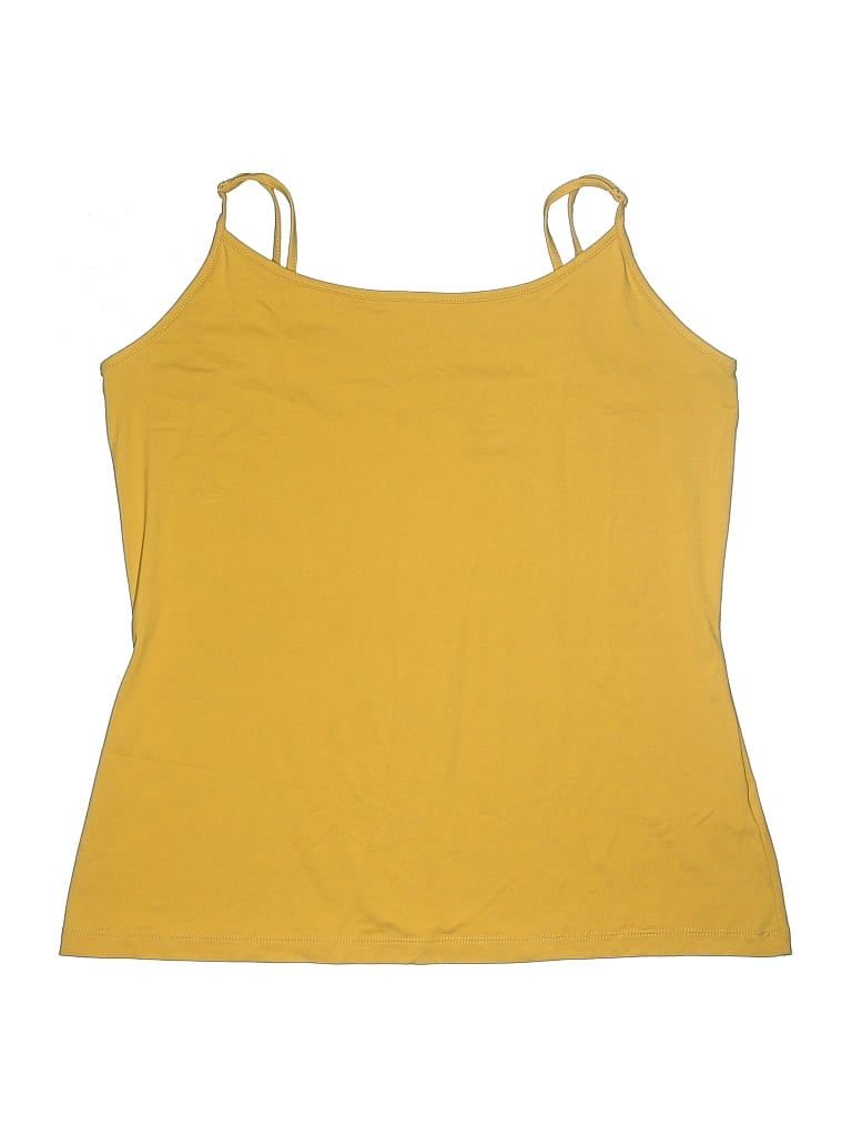 Pre-owned Apostrophe Kids' Tank Top Yellow Halter Neckline Tops