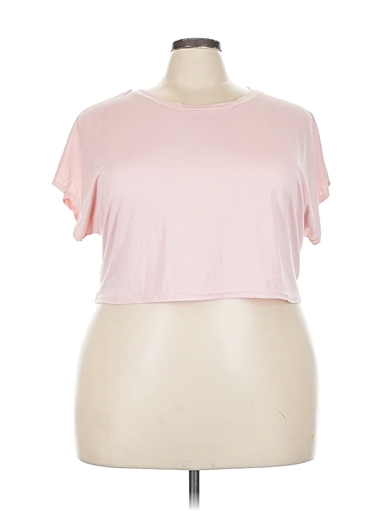 Pre-owned Fashion Nova Short Sleeve T-shirt In Pink