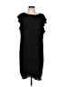 Elle Solid Black Cocktail Dress Size L - photo 1