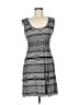 Max Studio Stripes Gray Casual Dress Size M - photo 1