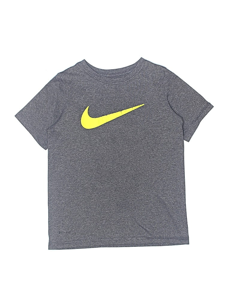 Click to view more detailed imagery on our partner's website Pre-owned Nike Kids' Short Sleeve T-shirt In Gray