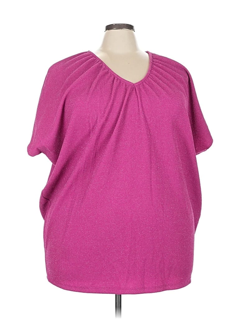 Pre-owned Be Stage Poncho In Pink