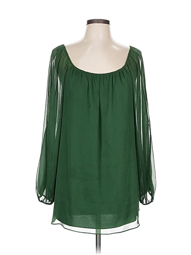 ALICE AND OLIVIA Pre-owned Alice + Olivia Long Sleeve Blouse In Green
