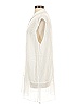 BCBGeneration 100% Rayon Ivory Sleeveless Button-Down Shirt Size L - photo 5