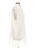BCBGeneration 100% Rayon Ivory Sleeveless Button-Down Shirt Size L - photo 4