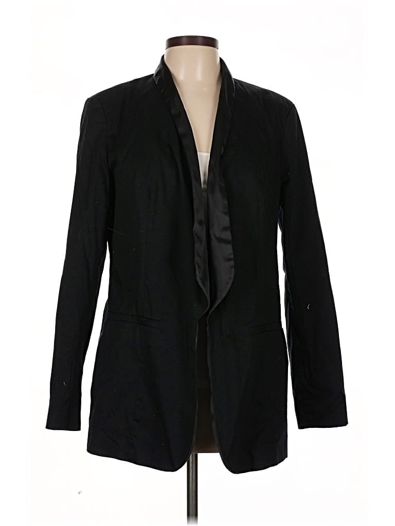 WHO WHAT WEAR Pre-owned Blazer Jacket In Black
