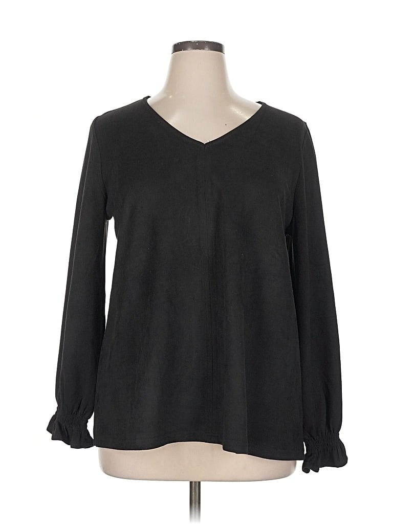 Click to view more detailed imagery on our partner's website Pre-owned Joh Long Sleeve Blouse In Black