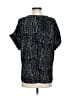 Lumiere 100% Polyester Black Short Sleeve Blouse Size S - photo 2
