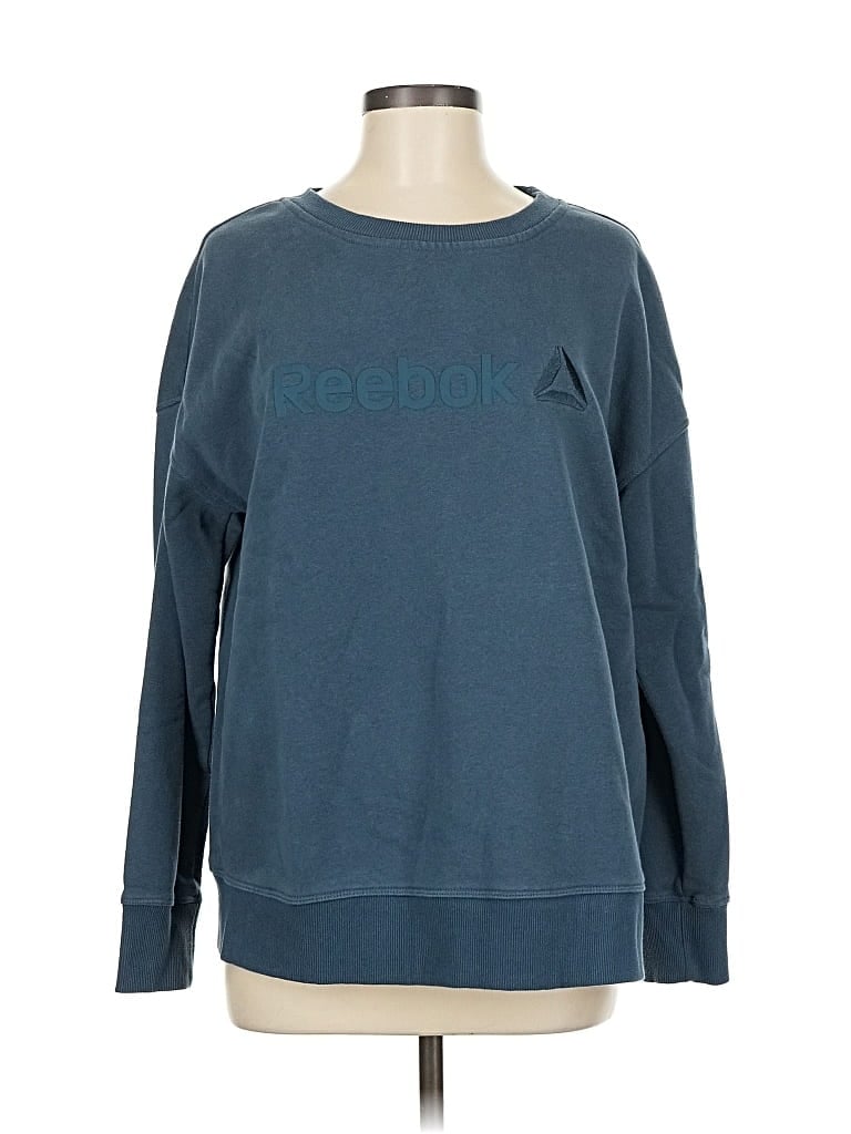 Pre-owned Reebok Sweatshirt In Blue