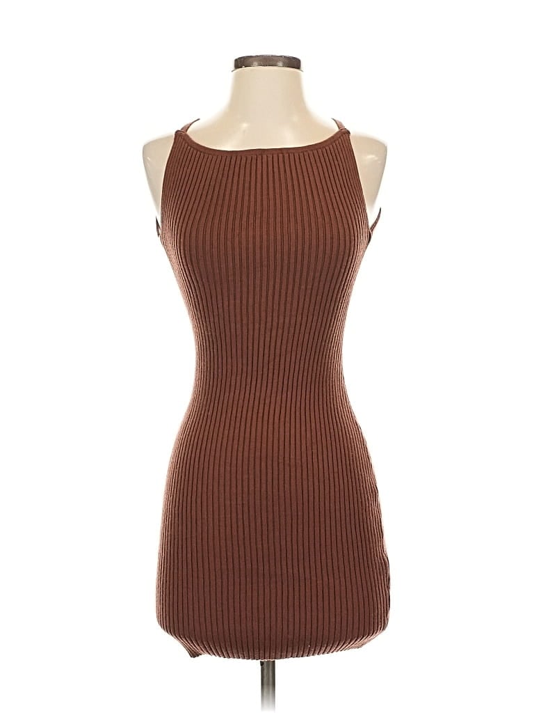 Pre-owned Fashion Nova Casual Dress In Brown