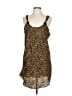 Unbranded 100% Polyester Animal Print Brown Casual Dress Size L - photo 1