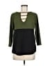 Vintage Rose Green 3/4 Sleeve Top Size M - photo 1