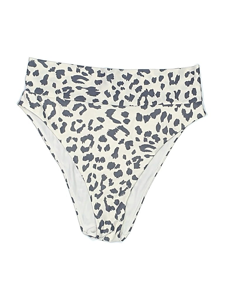 Pre-owned Aerie Swimsuit Bottoms In White