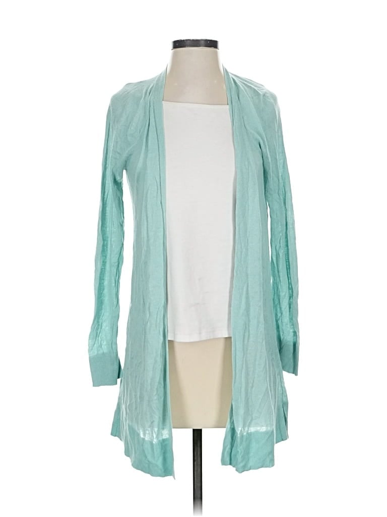 Pre-owned Ann Taylor Loft Cardigan Sweater In Blue