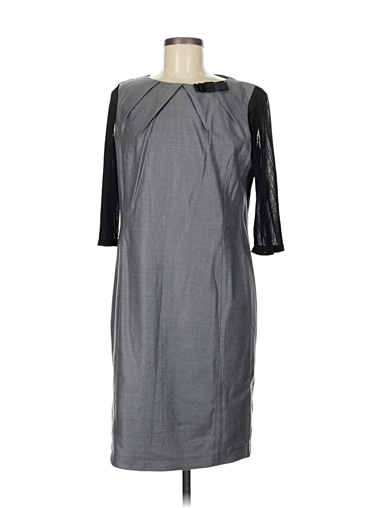 Pre-owned Assorted Brands Cocktail Dress In Gray