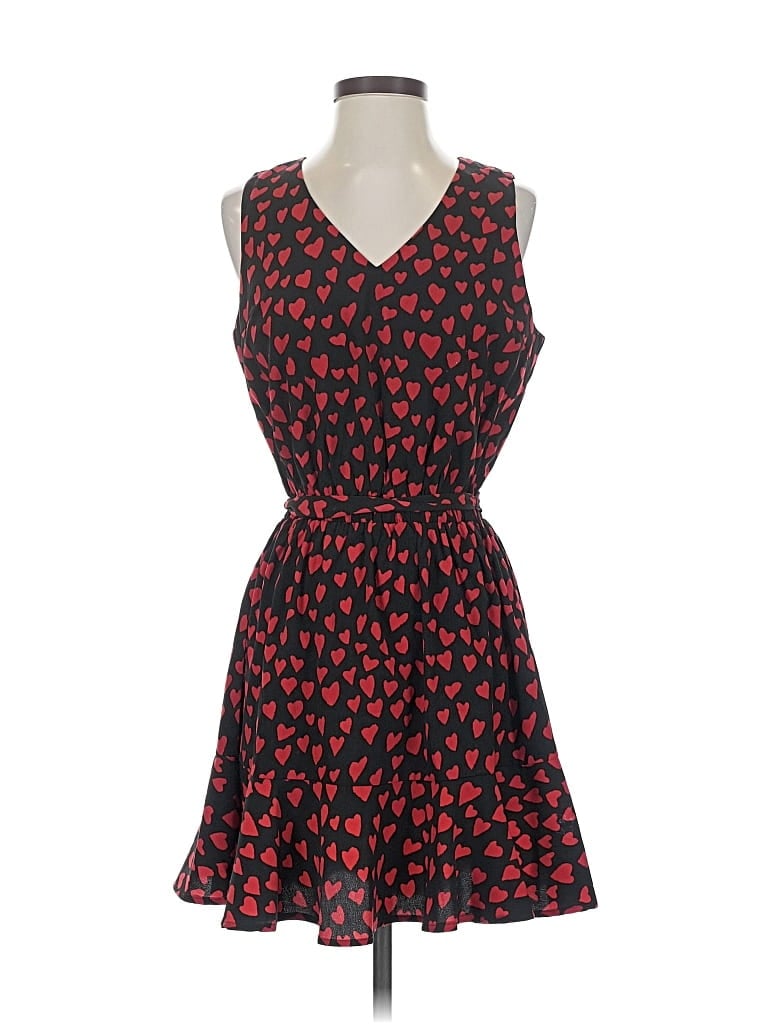 Pre-owned Sugar Lips Casual Dress In Black
