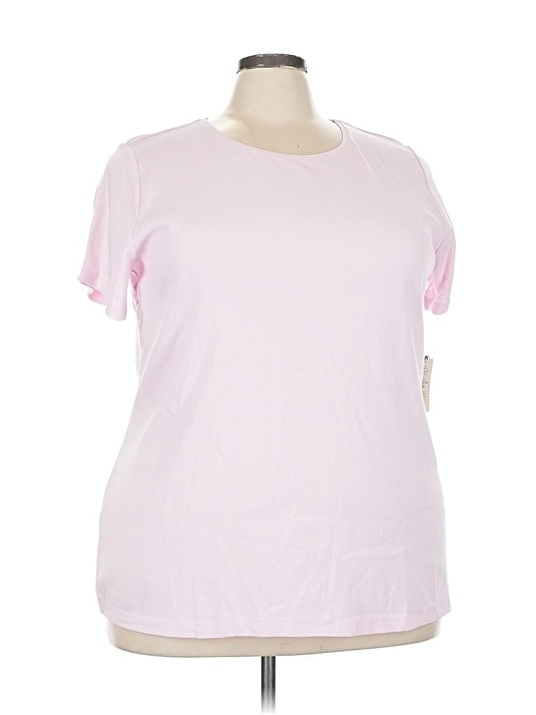 St. John's Bay Short Sleeve T-shirt In Pink