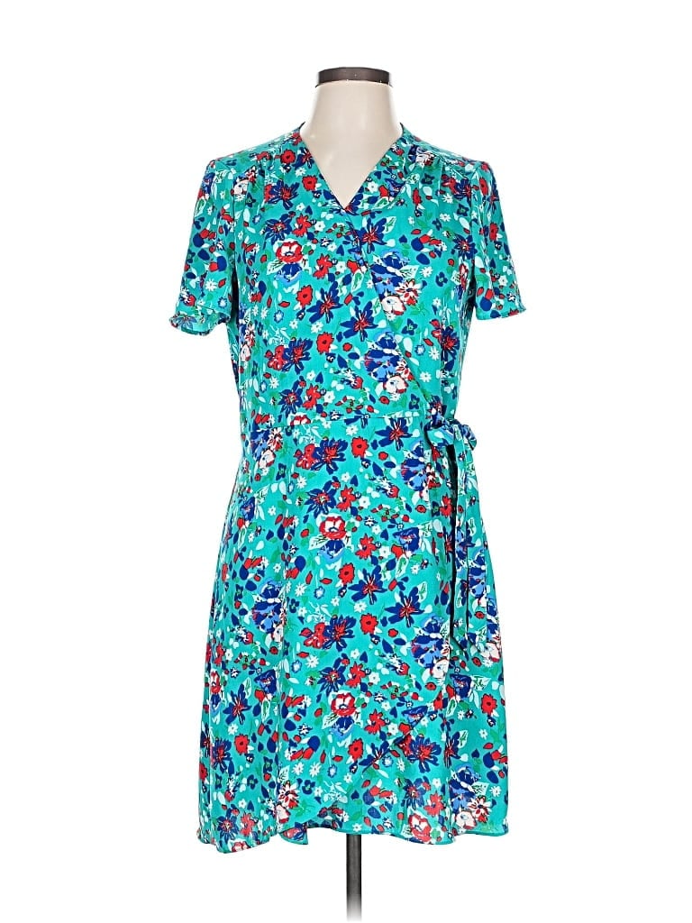 Pre-owned J.crew Factory Store Casual Dress In Blue