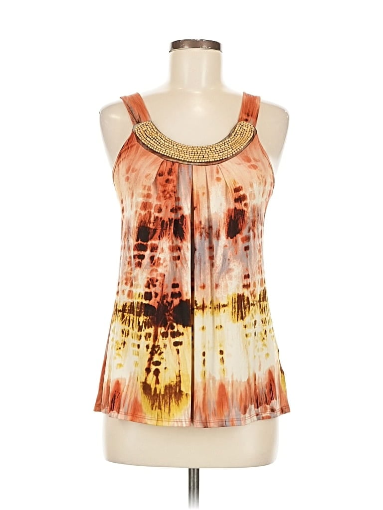 Pre-owned A. Byer Sleeveless Blouse In Orange
