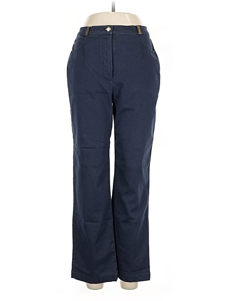 Pre-owned St John Casual Pants In Blue