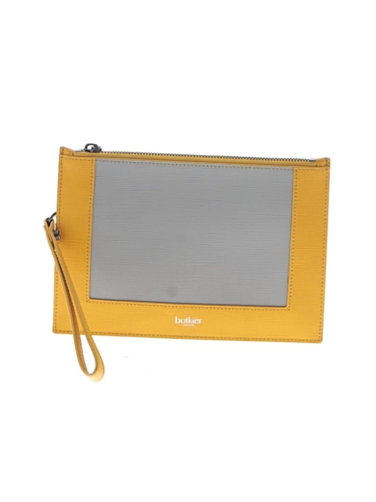 Pre-owned Botkier Leather Wristlet In Yellow