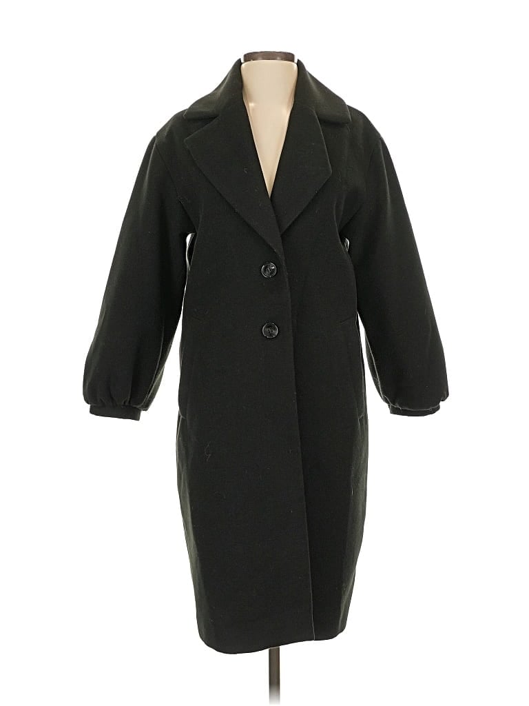 Pre-owned H&m Coat In Black