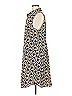 CAbi 100% Polyester Print Blue Casual Dress Size M - photo 5