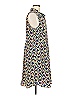 CAbi 100% Polyester Print Blue Casual Dress Size M - photo 4