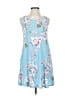 Unbranded Floral Blue Casual Dress Size S - photo 1
