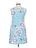 Unbranded Floral Blue Casual Dress Size S - photo 2
