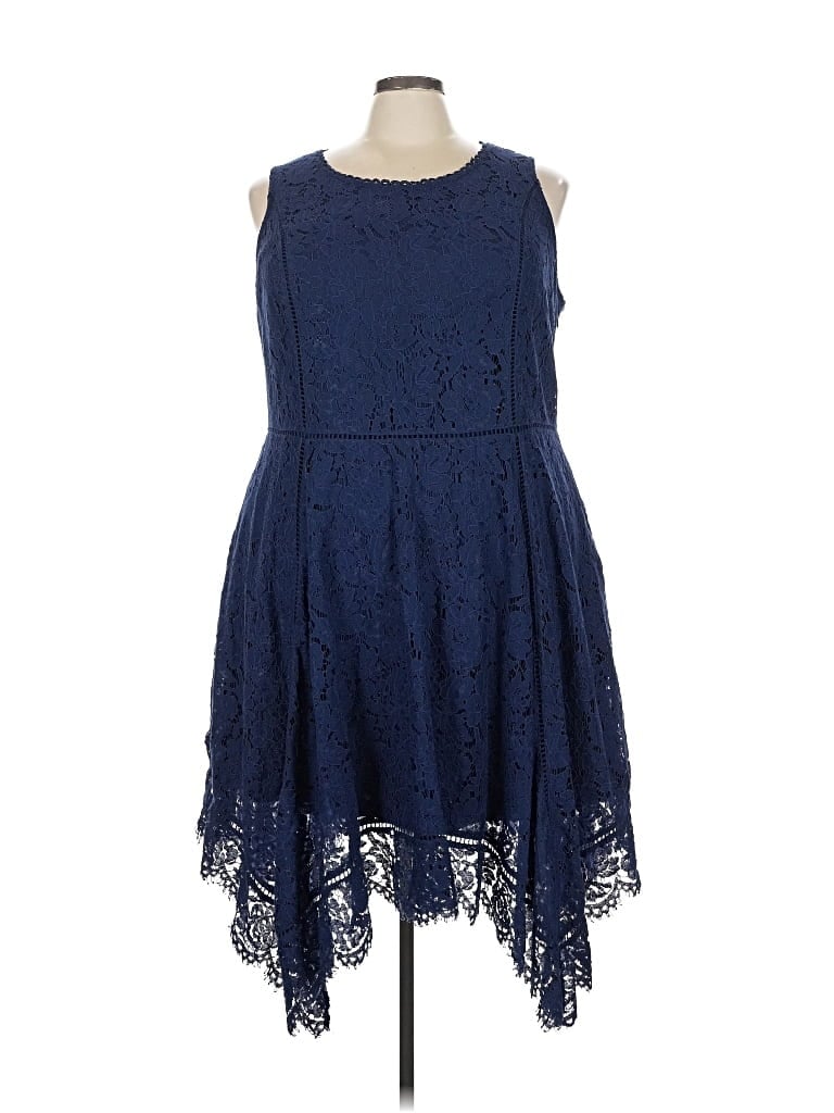 Pre-owned Isaac Mizrahi Live Cocktail Dress In Blue