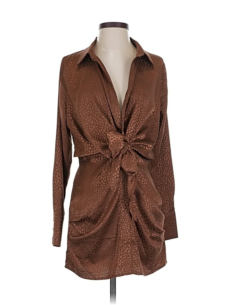 Pre-owned Runaway Cocktail Dress In Brown