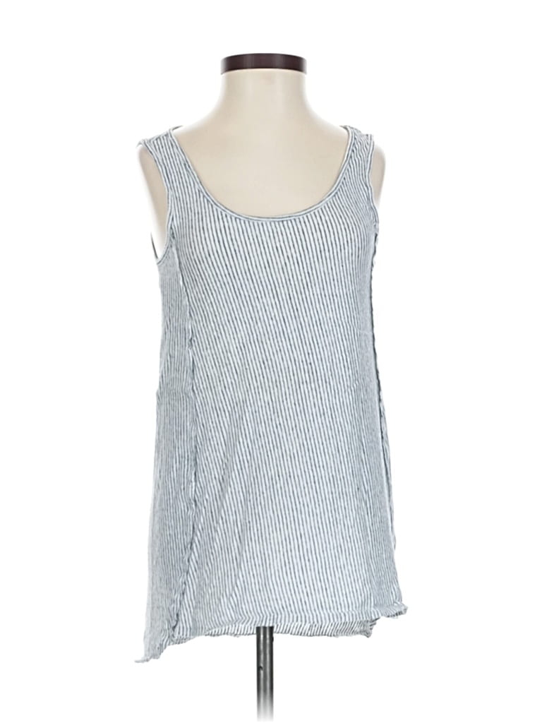 Pre-owned Cynthia Rowley Tjx Tank Top Silver Square Neckline Tops