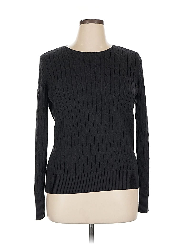 Pre-owned St. John's Bay Pullover Sweater In Black