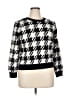 T Tahari Houndstooth Black Pullover Sweater Size XL - photo 1