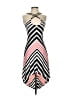 Bebe Stripes Pink Cocktail Dress Size XS - photo 1
