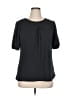 Fashion Bug Gray Short Sleeve Blouse Size XL - photo 1