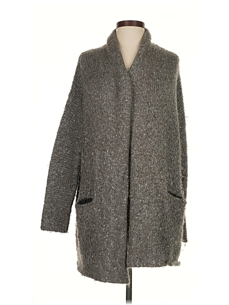 Pre-owned Lovestitch Cardigan Sweater In Gray