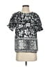 Vince Camuto Black Short Sleeve Blouse Size XS - photo 1