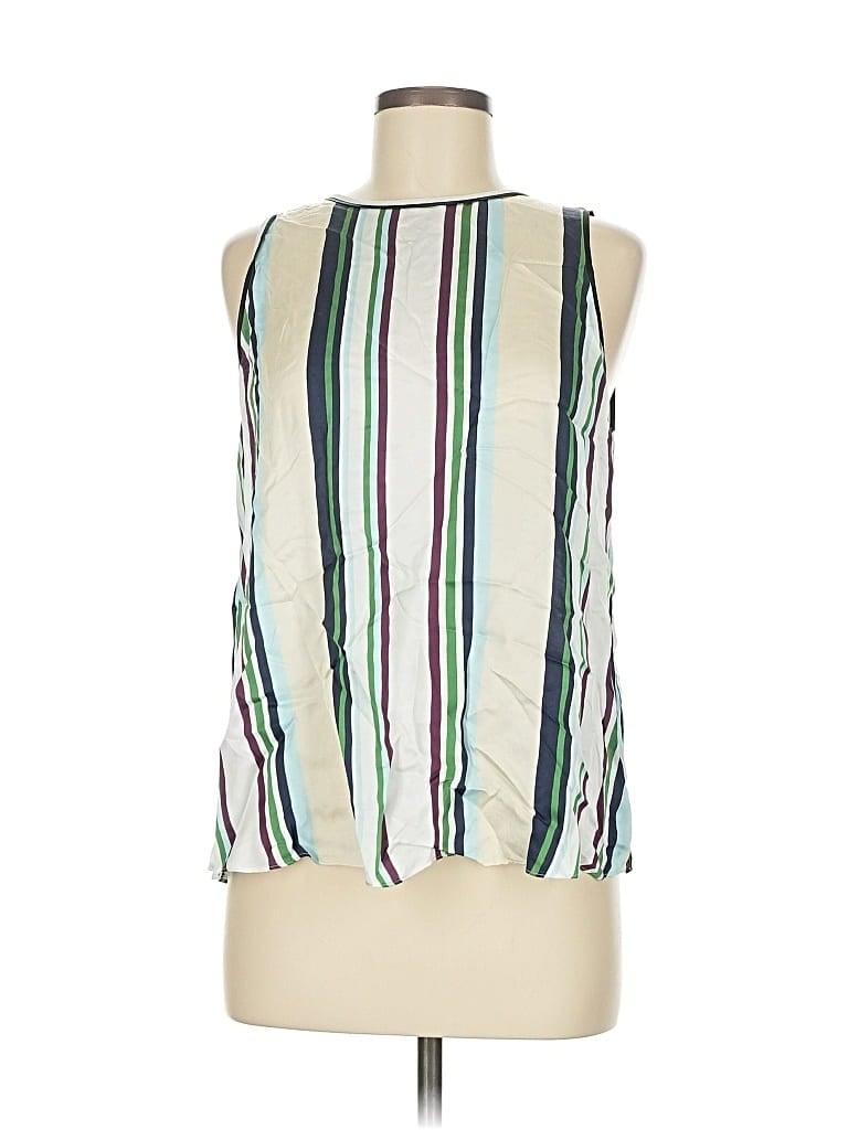 Pre-owned Massimo Dutti Sleeveless Blouse In White
