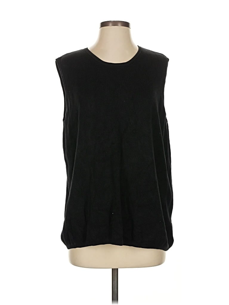 Pre-owned Elisabeth Sweater Vest In Black