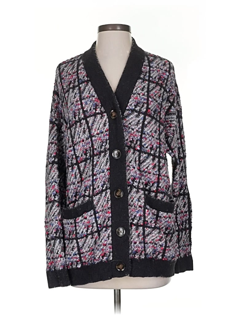 Pre-owned Ann Taylor Cardigan Sweater In Black