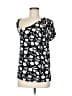 Cooper & Ella Print Black Short Sleeve Top Size M - photo 1