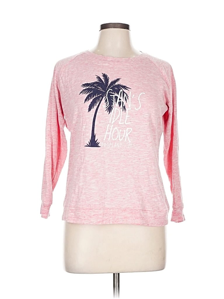 Pre-owned Assorted Brands Long Sleeve T-shirt In Pink